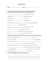 6th Grade Language Arts Worksheets