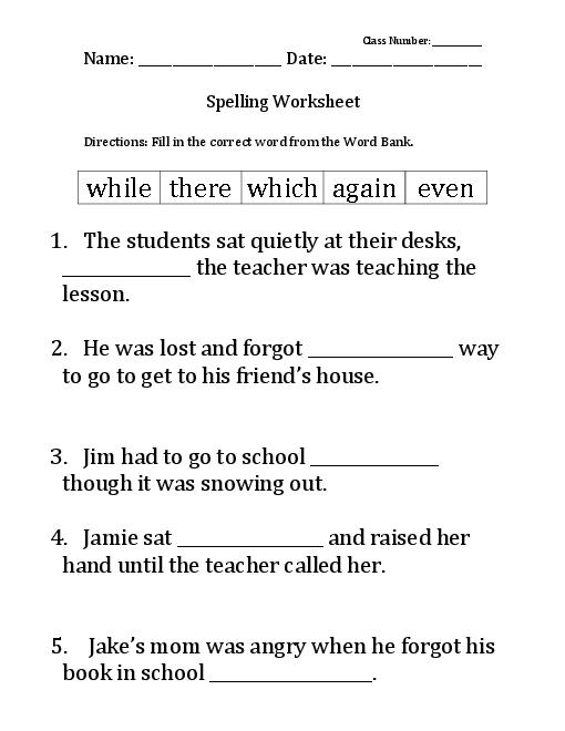 13 7th Grade Spelling Words Printable Worksheets Worksheeto