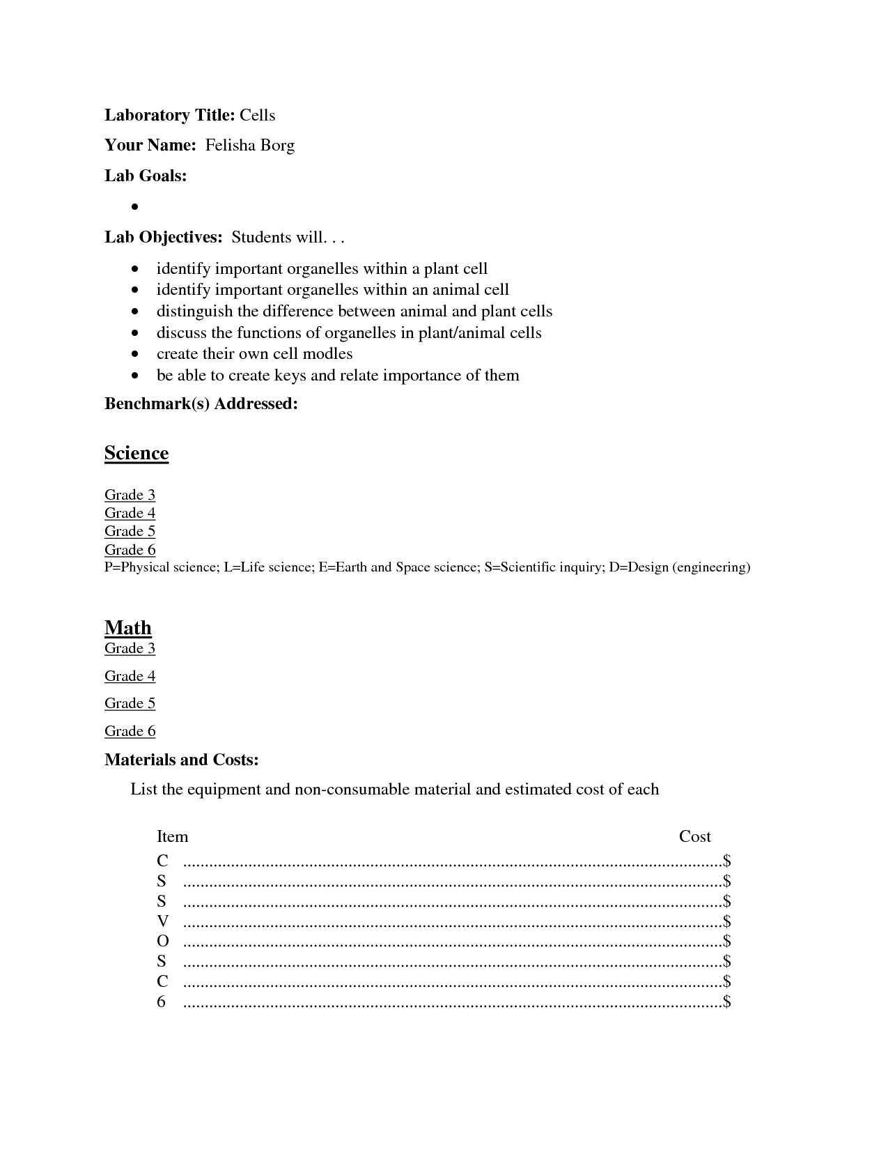 Cells and Their Organelles Worksheet Answers