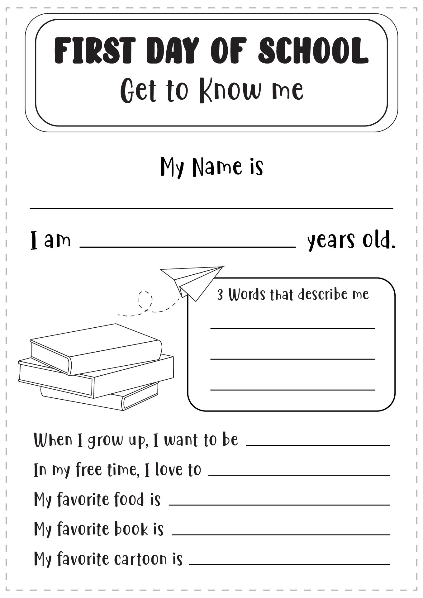 18 Getting To Know Yourself Worksheet Preschool Printable Worksheeto