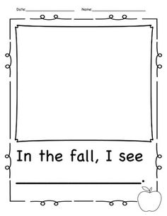 Kindergarten Fall Writing