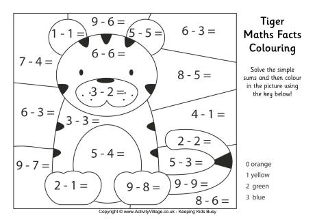 Maths Colouring Sheets