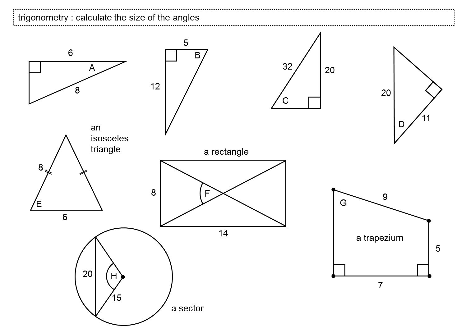 Right Angle Trigonometry Worksheet