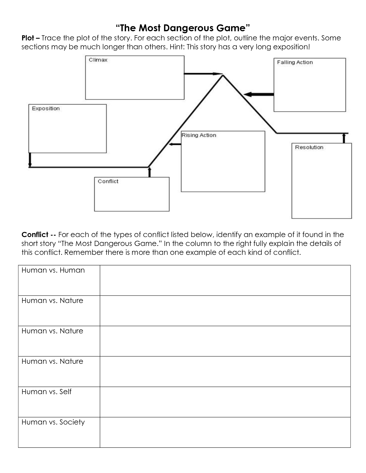 19 Story Plot Worksheets Worksheeto