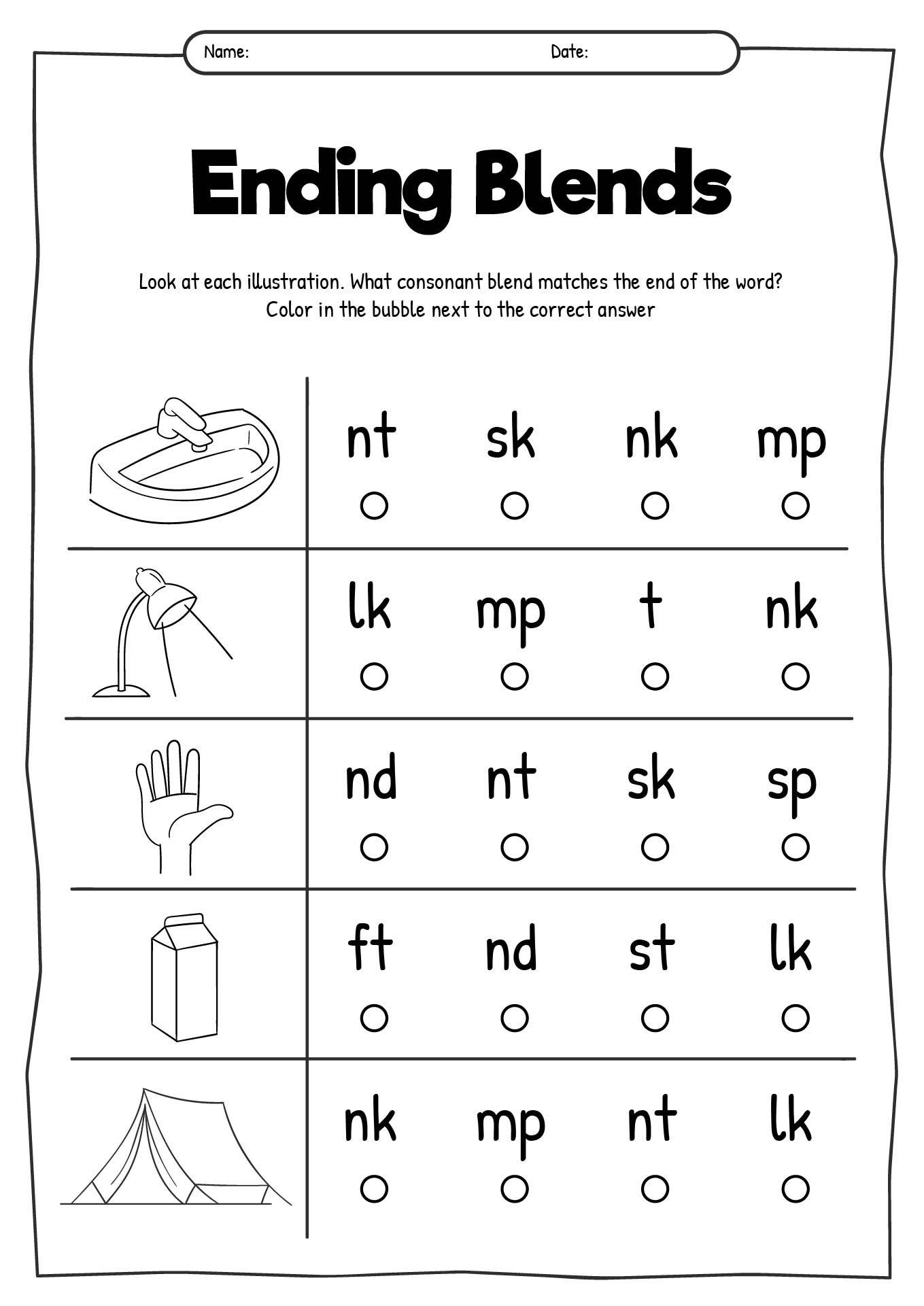 13 L Blends Worksheets Kindergarten - Free PDF at worksheeto.com