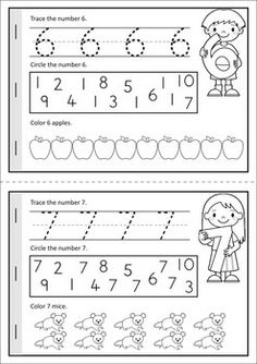 Number Activities Worksheets