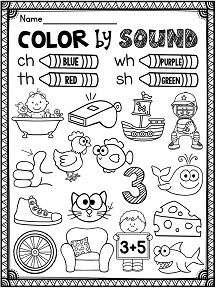 Phonics CH SH Th WH Worksheet