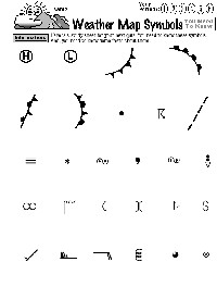 Weather Map Symbols Worksheet