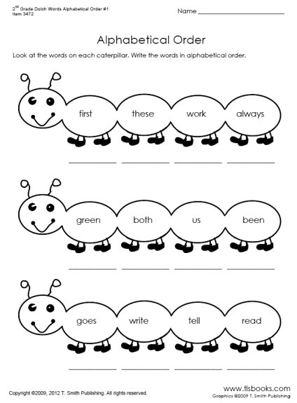 2nd Grade Activity Worksheets