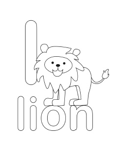 Alphabet Letter L Coloring Pages