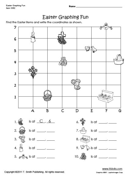 Fun Coordinate Graph Worksheets