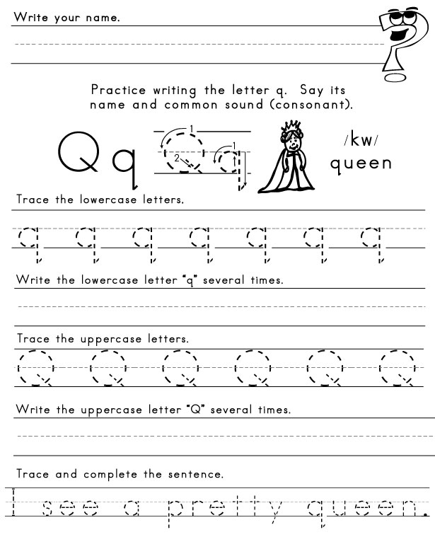 Letter Q Worksheets