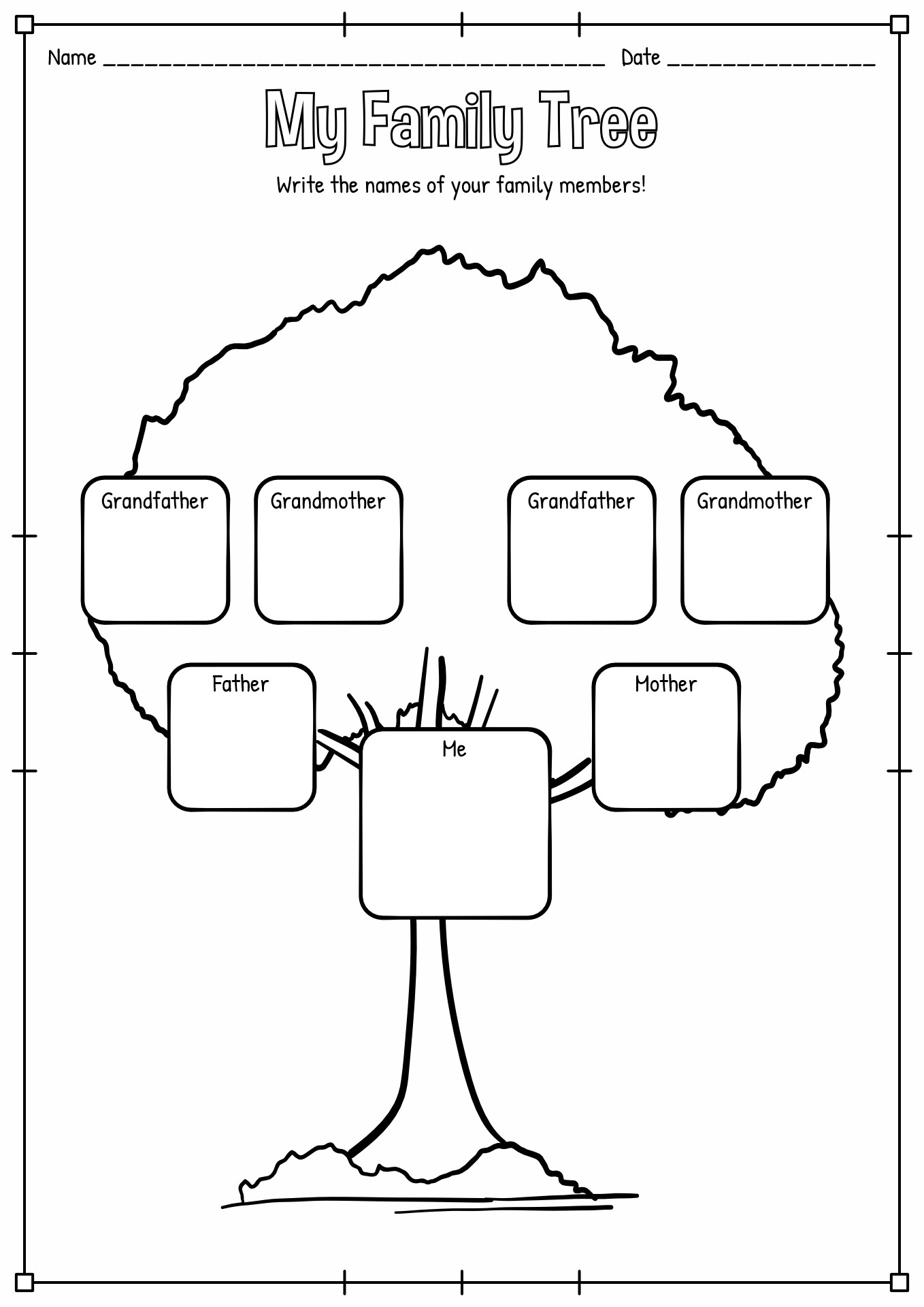 14 My Family Worksheet Free PDF At Worksheeto