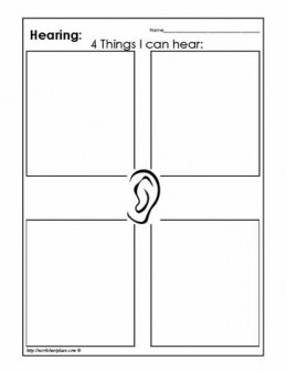 Sense of Hearing Activity Worksheets