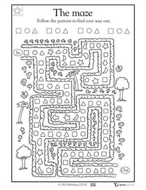 5th Grade Math Maze Worksheets