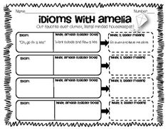 Amelia Bedelia Idioms Worksheets