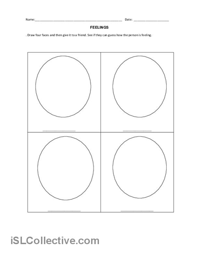 Feelings Worksheets