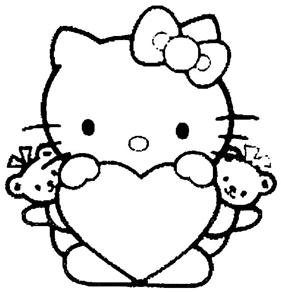 Hello Kitty Printable Coloring Pages