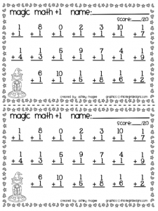 Math Fact Fluency Addition and Subtraction