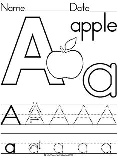 Printable Preschool Alphabet Letter Worksheets