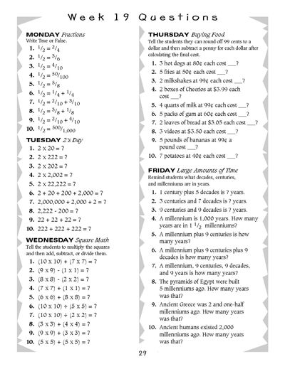 8th Grade Thanksgiving Math Activity