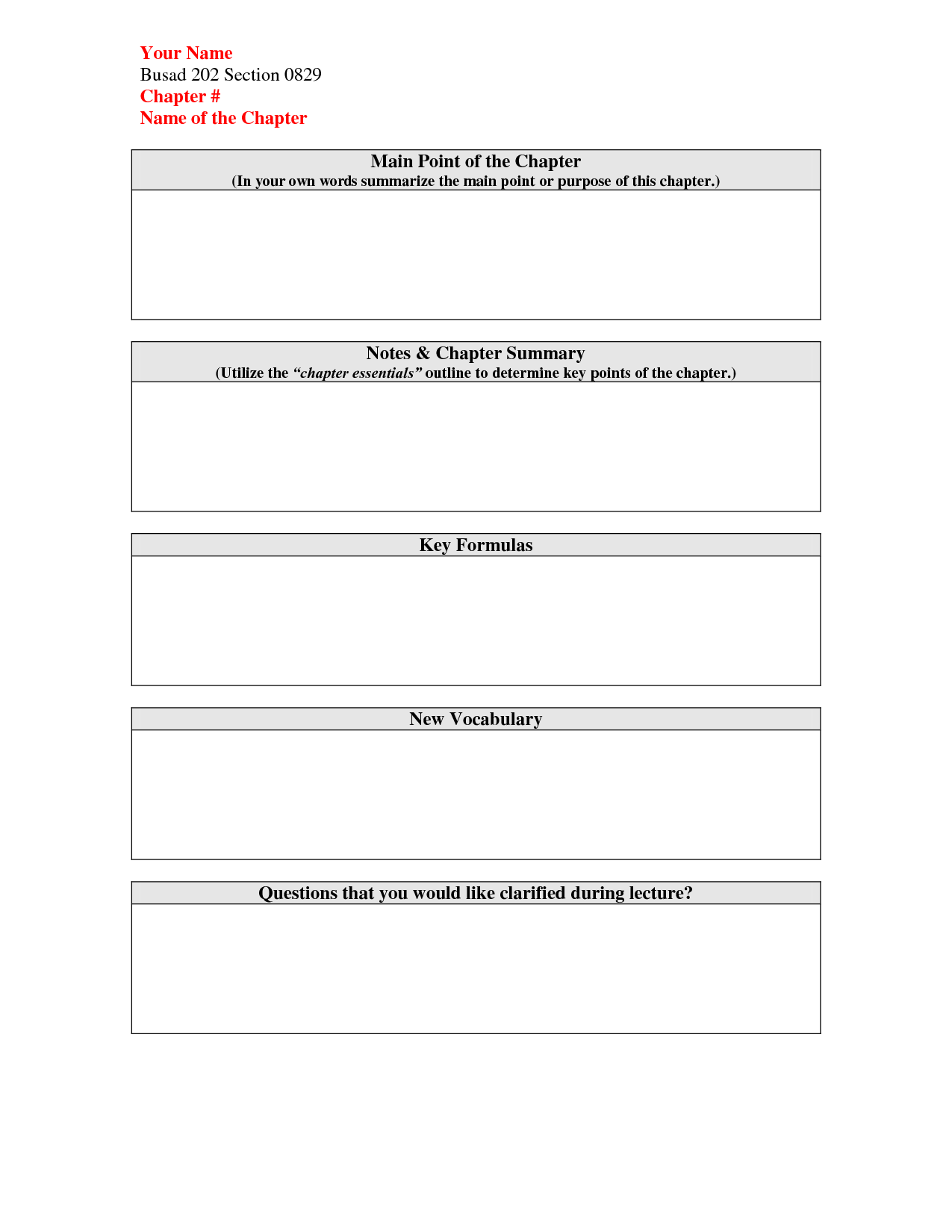 16 Book Chapter Summary Worksheet Worksheeto