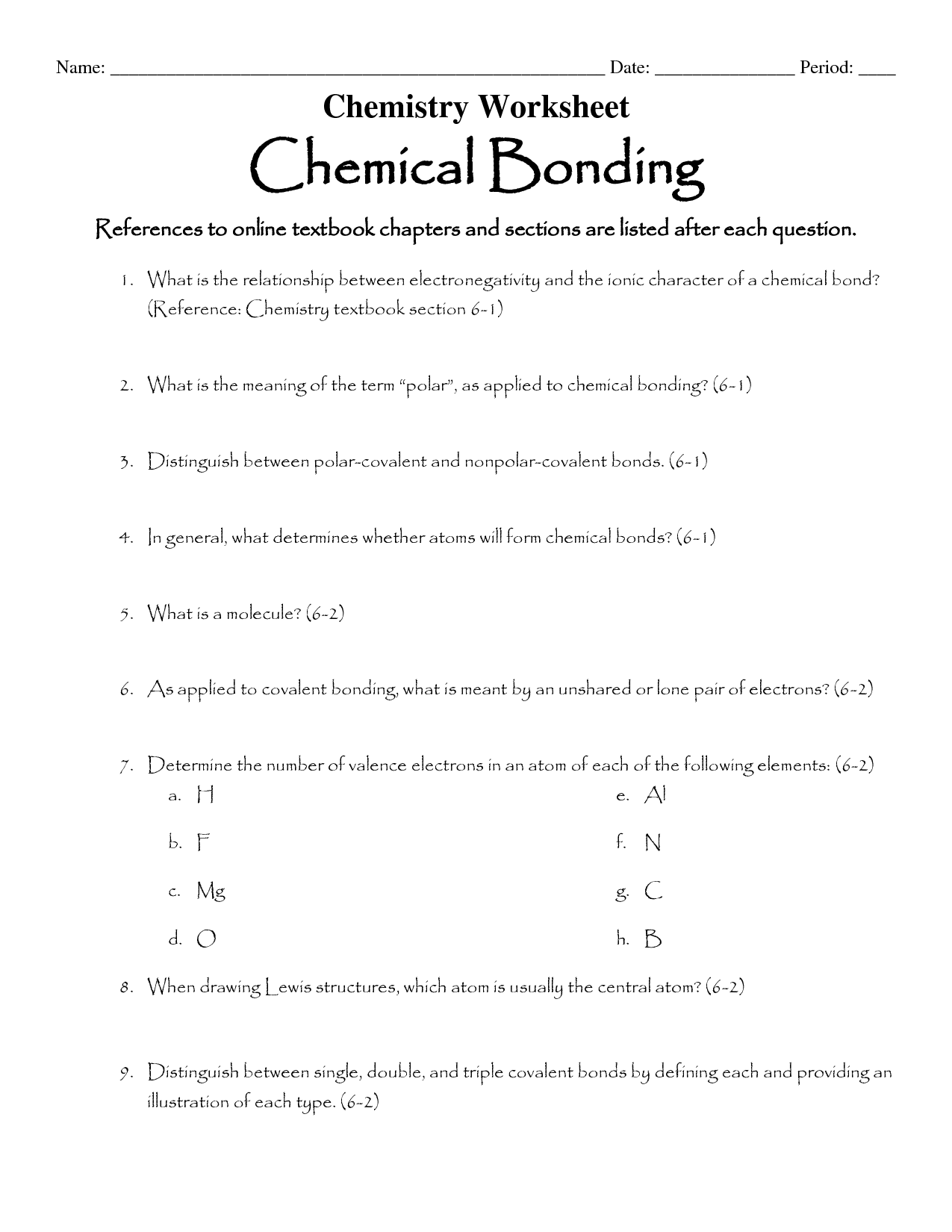 17 Ionic Bonding Worksheet Answer Key Worksheeto