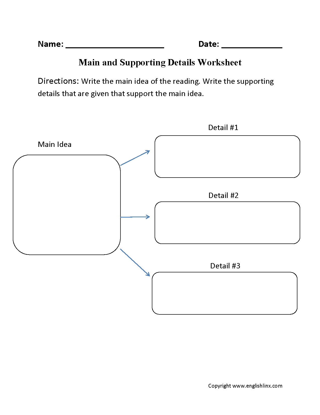 14 Idea Supporting And Main Worksheets Details Practice Worksheeto