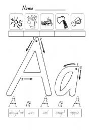 Letter A Activities Worksheets