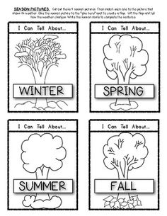 Weather Seasons Kindergarten Activity