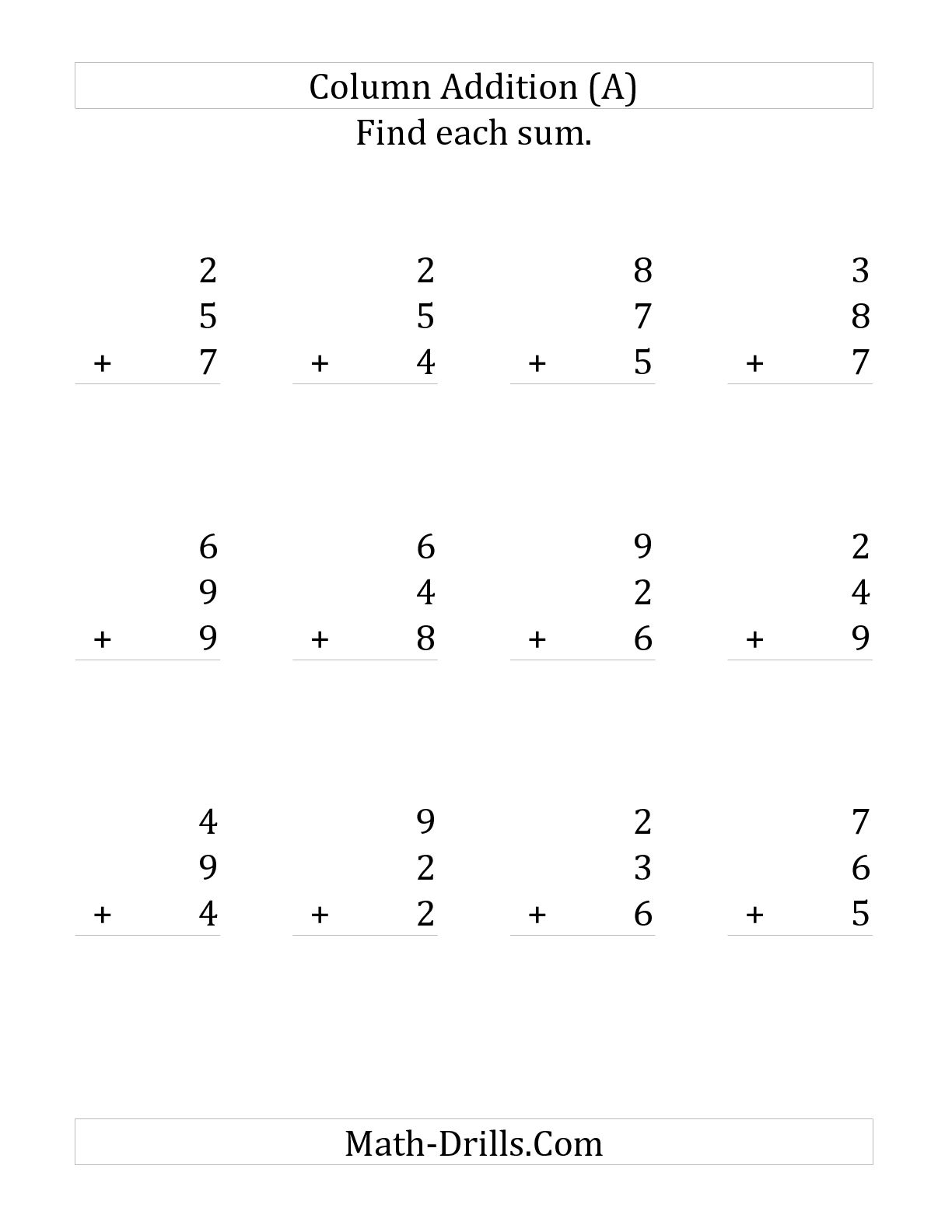 14 Adding Three Numbers Worksheets Worksheeto