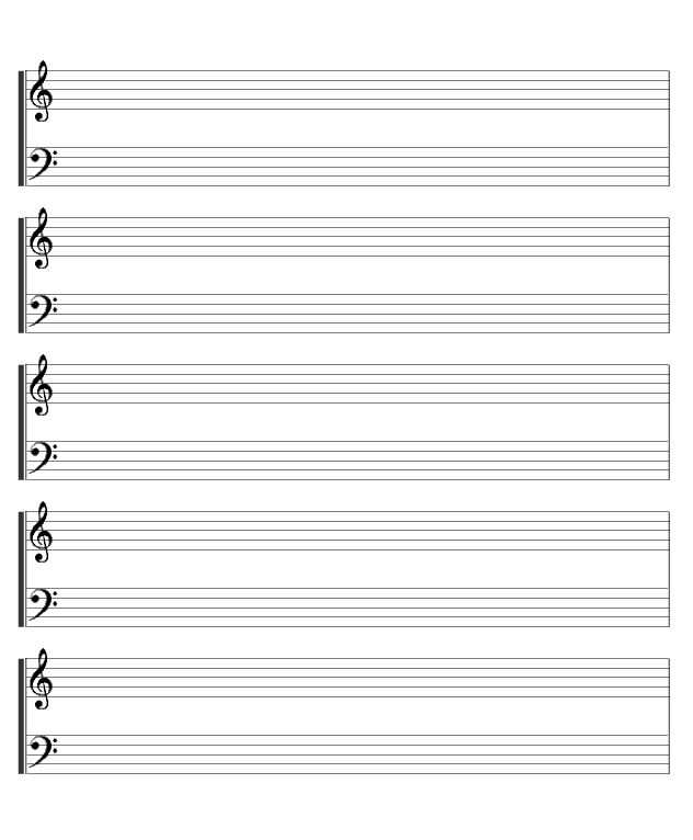 Blank Music Sheet Paper