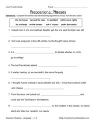 Common Core 4th Grade Fun Worksheets