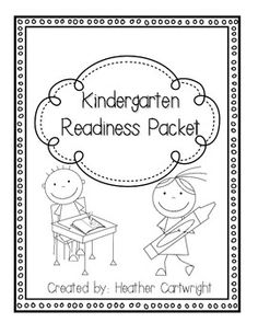 Kindergarten Readiness Packet