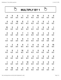 Multiplication Worksheets Grade 3