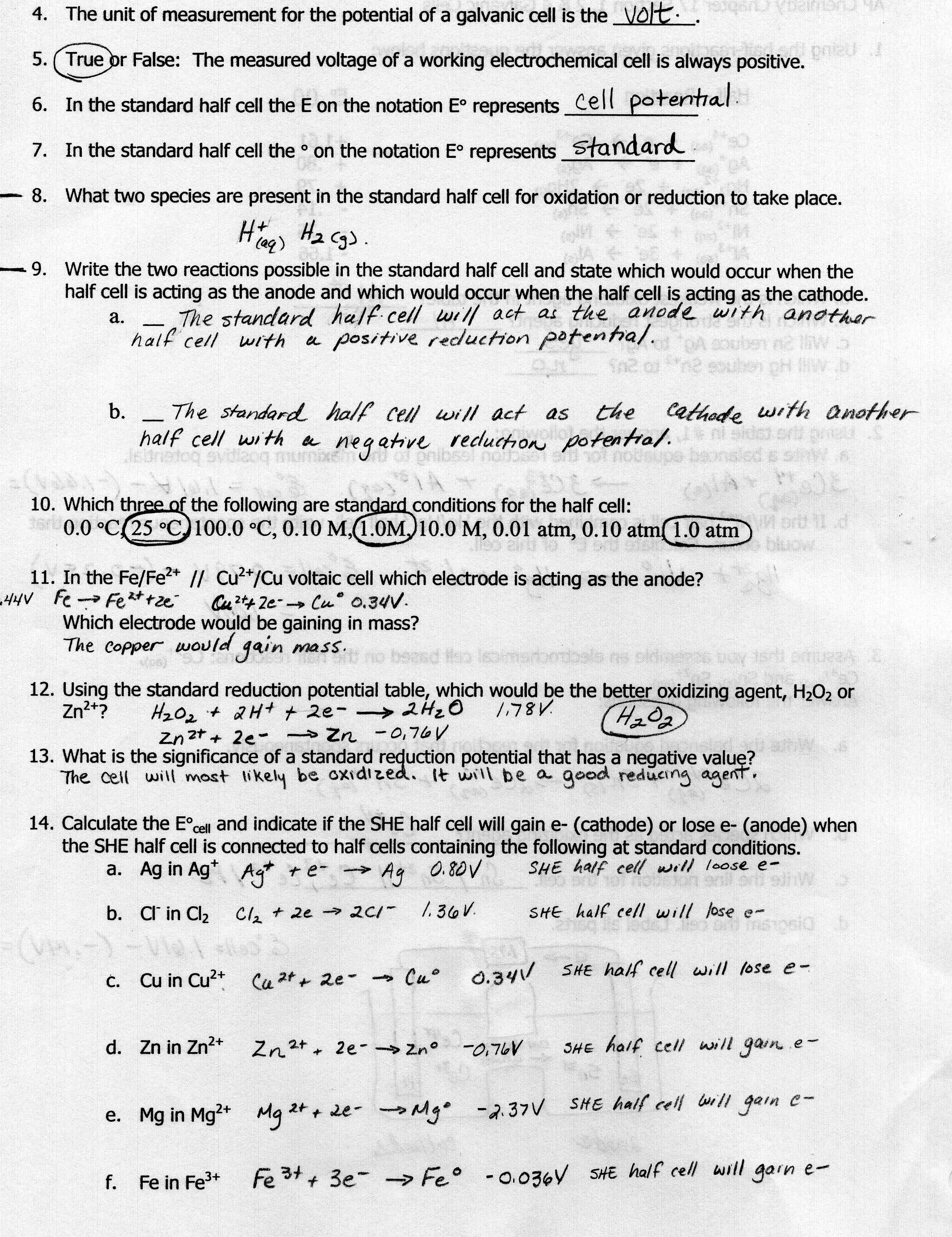 5 Specific Heat Worksheet Chemistry Worksheeto