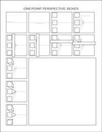 One Point Perspective Worksheets