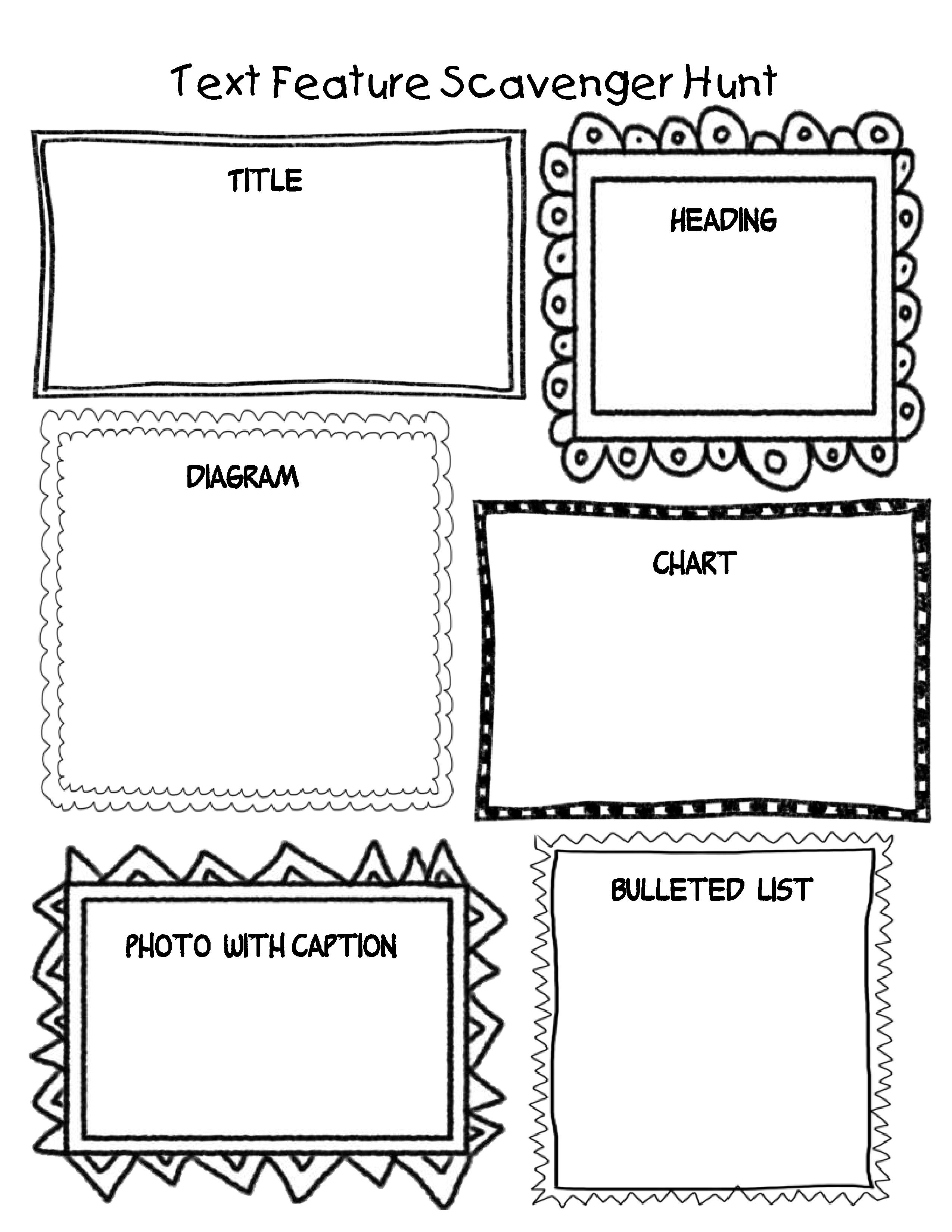 Text Features Worksheet 3rd Grade