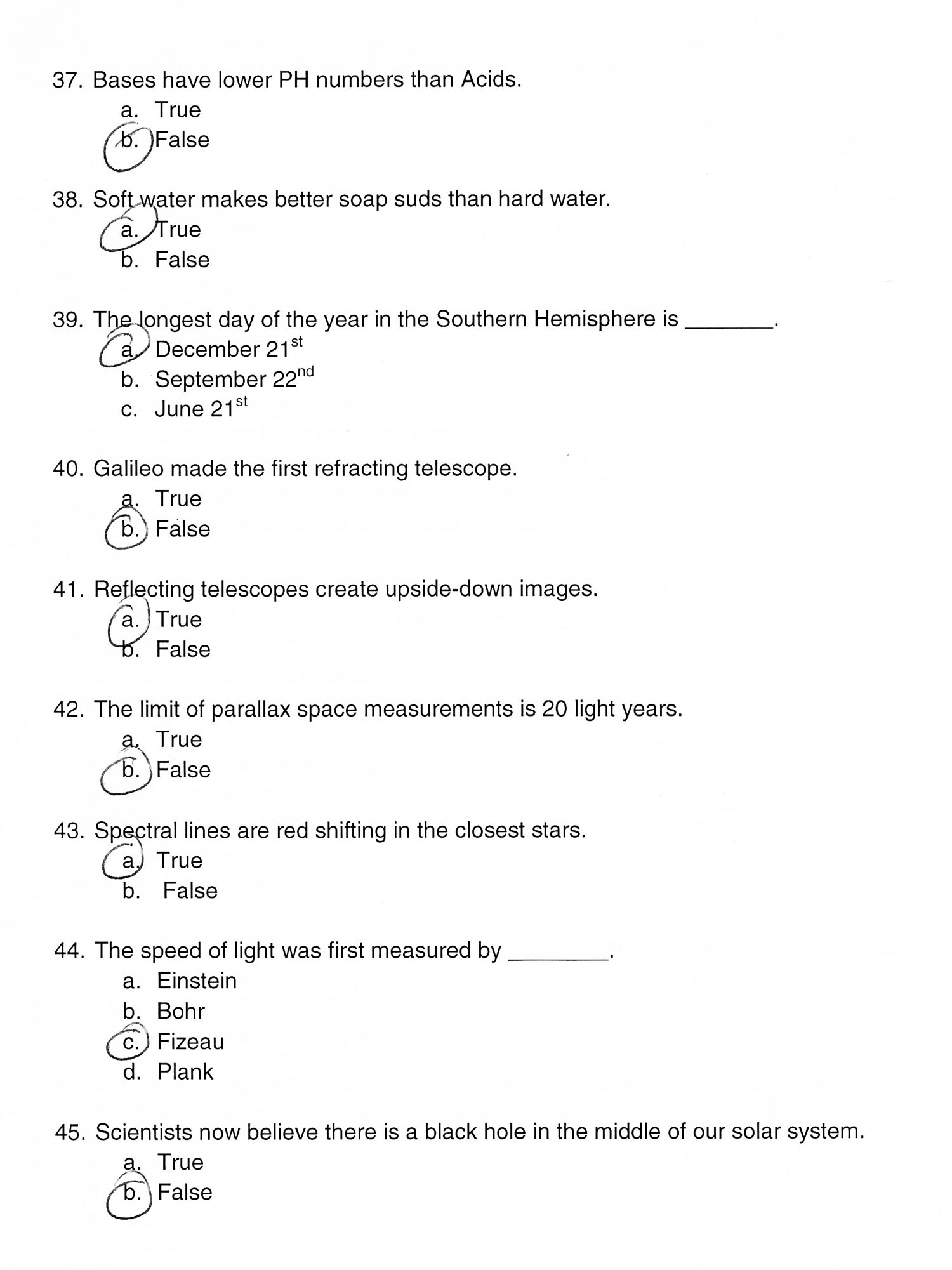 8th Grade Earth Science Worksheets