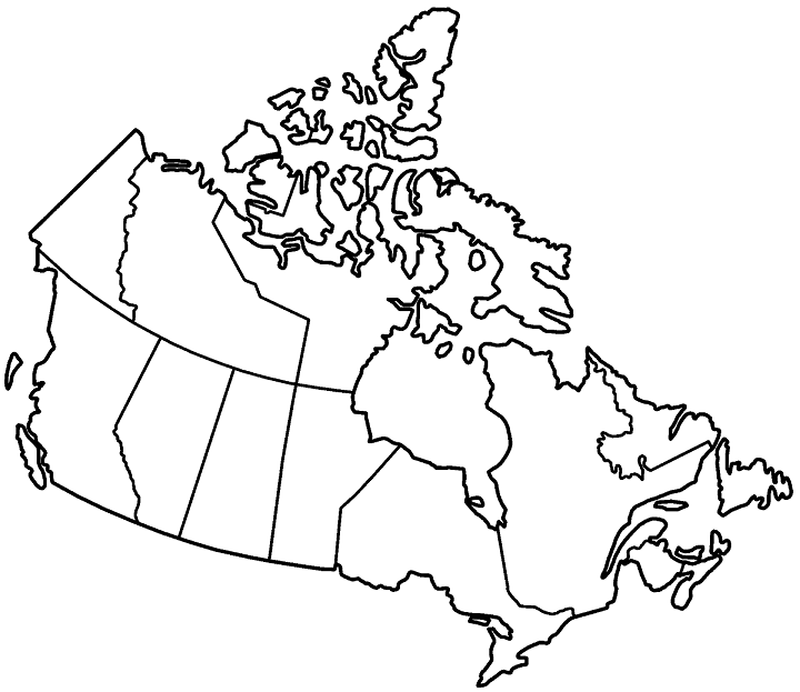 Blank Canada Map Quiz