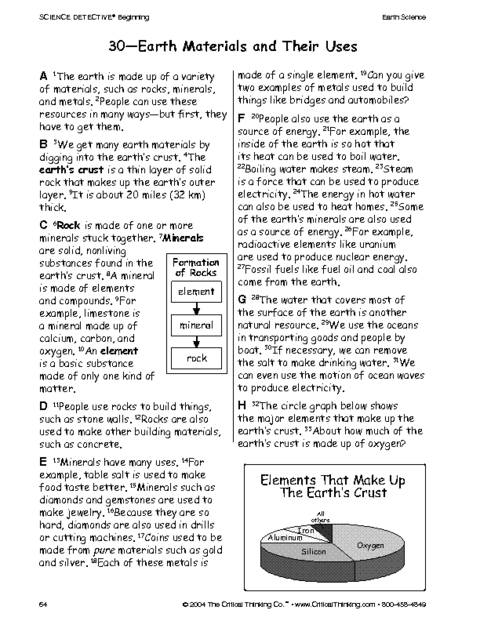 Critical Thinking Science Worksheets