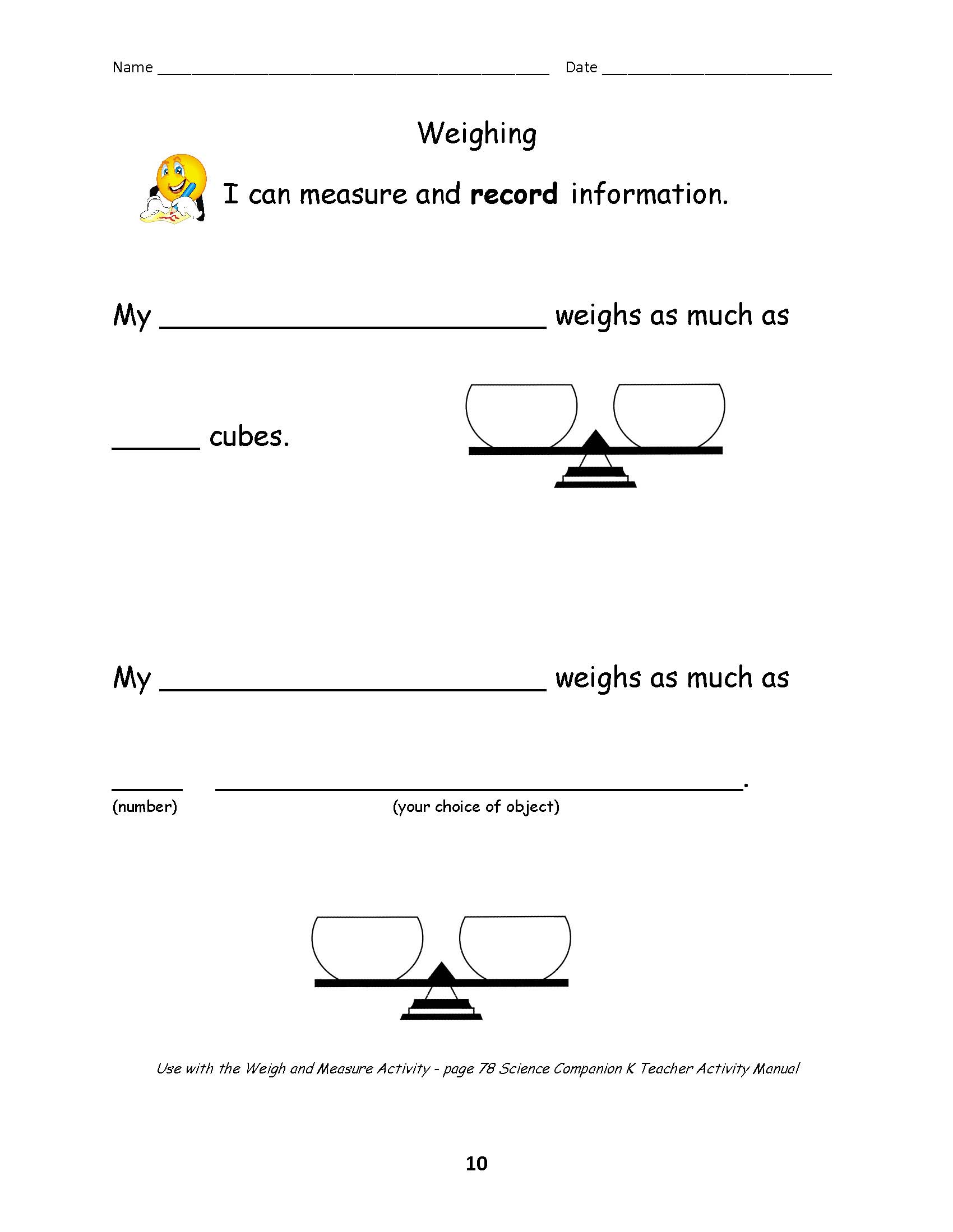 Elementary Science Worksheets