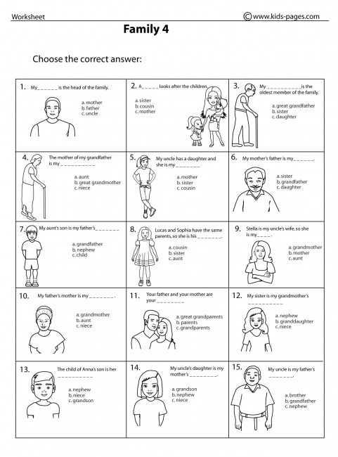 15 Types Of Families Worksheet Worksheeto