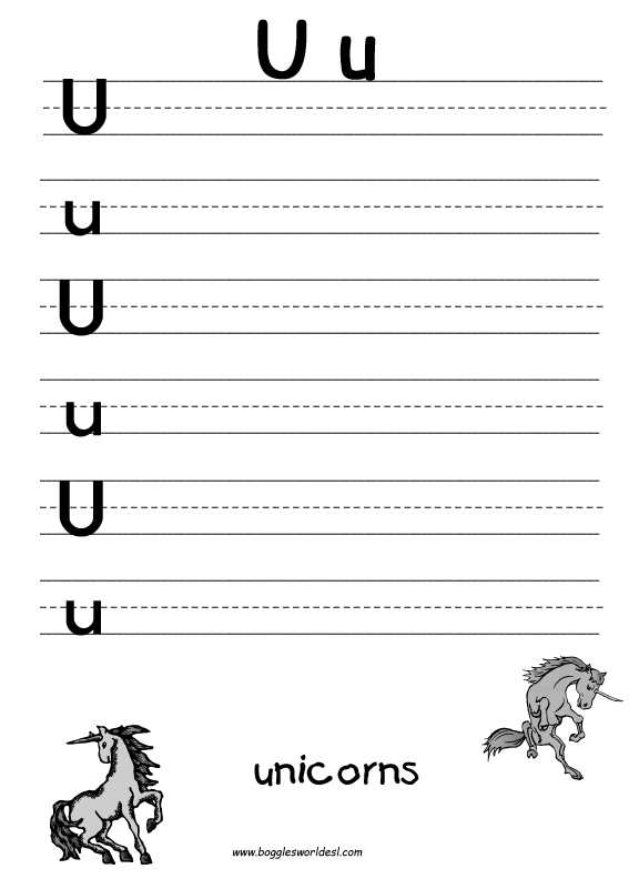 13 U Worksheets For Preschoolers Worksheeto