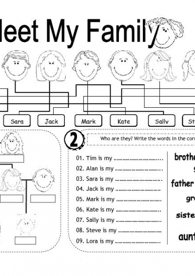 15 Types Of Families Worksheet Worksheeto