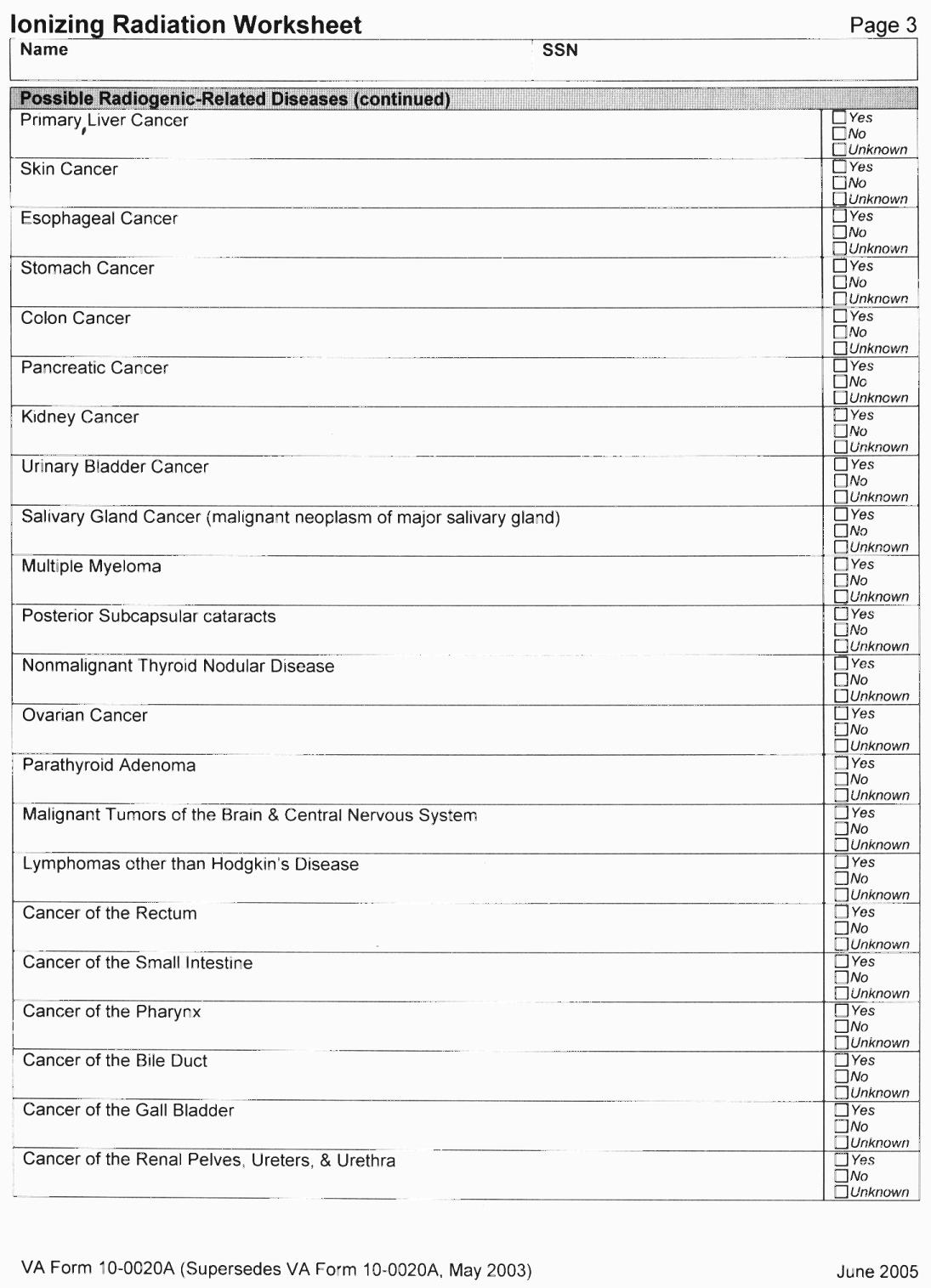 Nuclear Radiation Worksheet