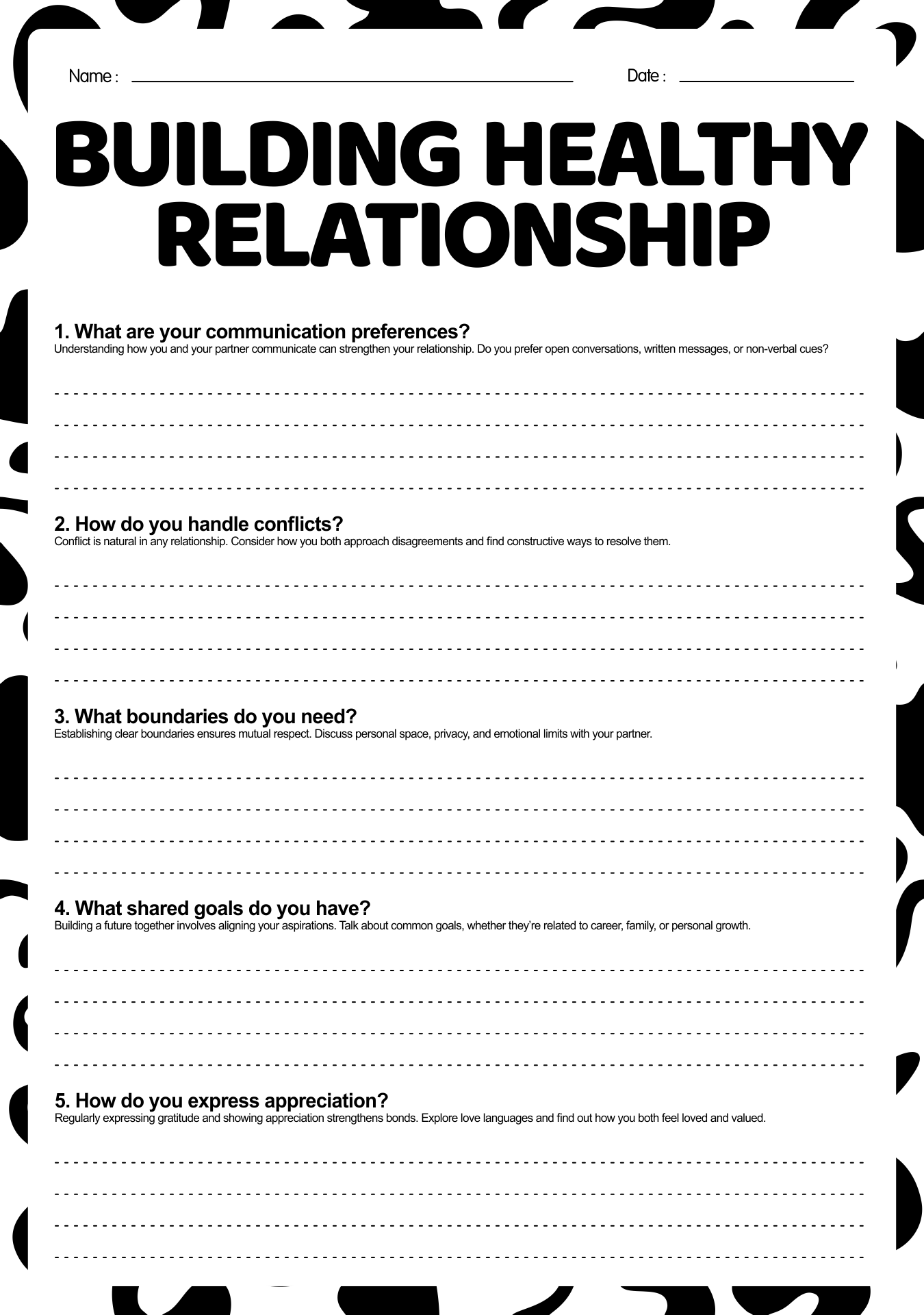 18 Relationship Building Worksheet Free PDF At Worksheeto