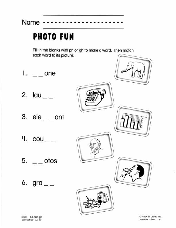 Free 2nd Grade Phonics Worksheets