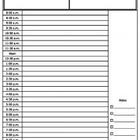 Free Printable Daily Appointment Sheets