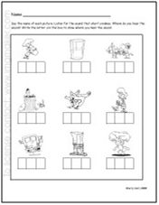 Kindergarten Blending Segmenting Worksheets